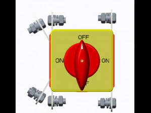 100a 3 housing rotory switch 3D Print Model
