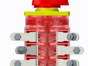 100a 3 housing rotory switch 3D Print Model