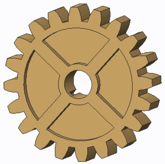 gear 3D Print Model .c4d .max .obj .3ds .fbx .stl .blend 