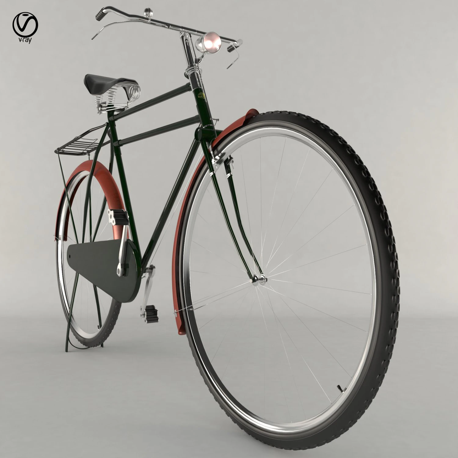 humber bike 3D Model .c4d .max .obj .3ds .fbx .stl .blend 