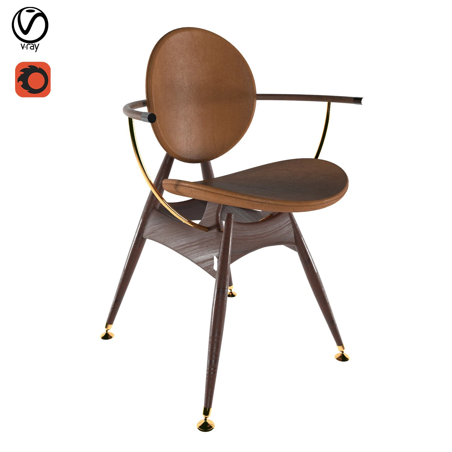 chair 3D Model .c4d .max .obj .3ds .fbx .stl .blend 