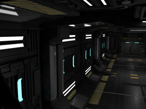 sci fi interior 3D Model