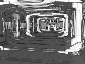 sci fi interior 3D Model