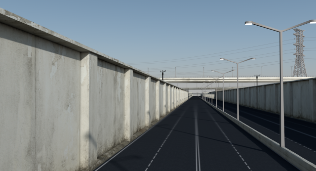 highway Modelo 3D .c4d .max .obj .3ds .fbx .stl .blend 