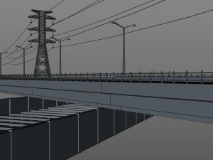 autoestrada Modelo 3D