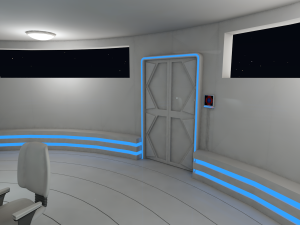 sci fi meeting room Modelo 3D