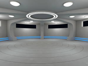 sci fi meeting room Modelo 3D