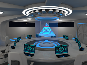 sci fi meeting room Modelo 3D