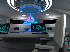 sci fi meeting room Modelo 3D