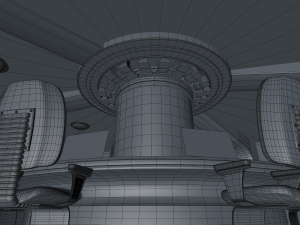 sci fi meeting room Modelo 3D