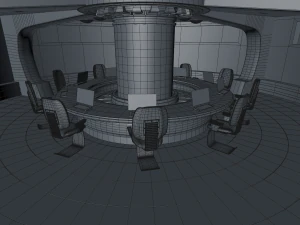 sci fi meeting room 3D Model