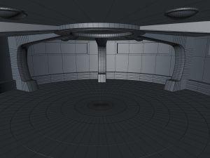 sci fi meeting room Modelo 3D