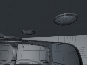 sci fi meeting room Modelo 3D