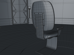 sci fi meeting room Modelo 3D