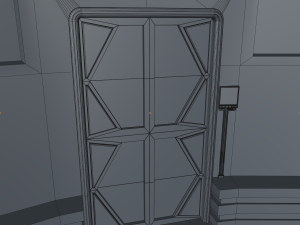 sci fi meeting room Modelo 3D