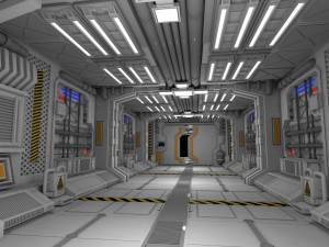 sci fi interior 3D 模型