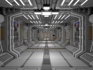 sci fi interior Model 3D