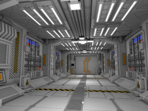 sci fi interior Model 3D