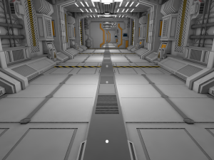sci fi interior Model 3D