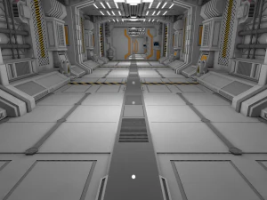 interior de fic&ccedil;&atilde;o cient&iacute;fica Modelo 3D