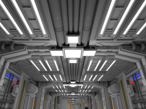 sci fi interior Model 3D