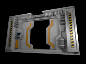 sci fi interior Model 3D