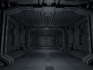 sci fi interior Model 3D