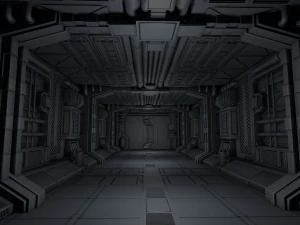 interior de fic&ccedil;&atilde;o cient&iacute;fica Modelo 3D