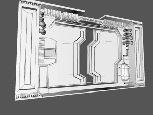interior de fic&ccedil;&atilde;o cient&iacute;fica Modelo 3D