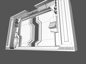 sci fi interior Model 3D