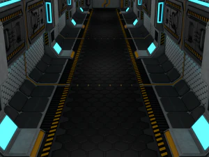 sci fi corridor 3D Model