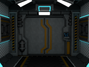 sci fi corridor 3D Модель