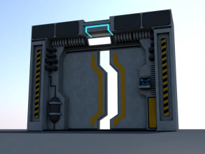 sci fi corridor 3D Model