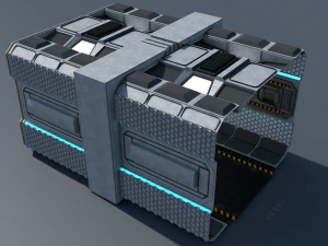 sci fi corridor 3D Model