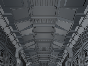sci fi corridor 3D Модель