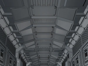 sci fi corridor 3D Model