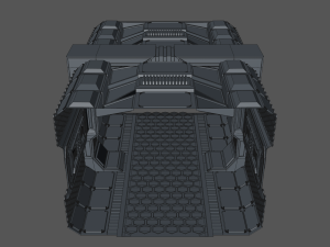 sci fi corridor 3D Модель