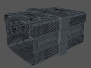 sci fi corridor 3D Model