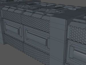 sci fi corridor 3D Model