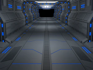 sci fi corridor 3D Model