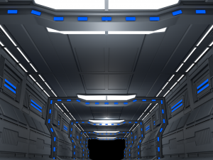 sci fi corridor Modelo 3D