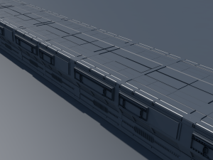 sci fi corridor Modelo 3D