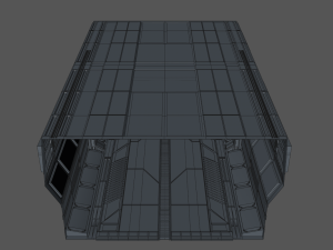 sci fi corridor Modelo 3D