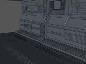 sci fi corridor Modelo 3D