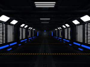 interior de fic&ccedil;&atilde;o cient&iacute;fica Modelo 3D