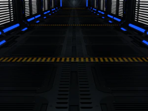 interior de fic&ccedil;&atilde;o cient&iacute;fica Modelo 3D