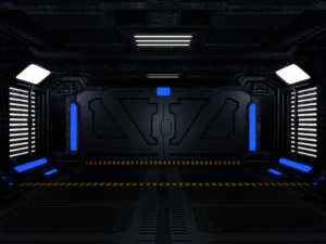 interior de fic&ccedil;&atilde;o cient&iacute;fica Modelo 3D