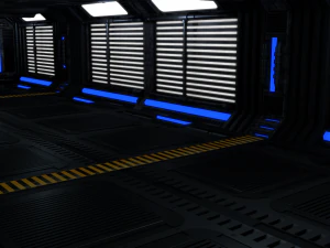 interior de fic&ccedil;&atilde;o cient&iacute;fica Modelo 3D