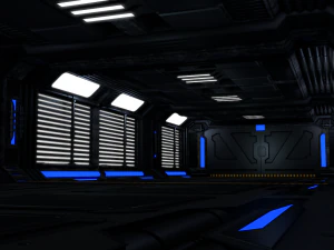 interior de fic&ccedil;&atilde;o cient&iacute;fica Modelo 3D