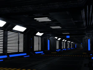 interior de fic&ccedil;&atilde;o cient&iacute;fica Modelo 3D